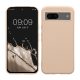 Θήκη Kwmobile για Google Pixel 8a, Κρεμ, Σιλικόνη, KWM000020LB003C