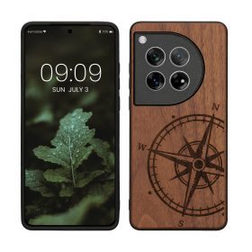   Θήκη Kwmobile για OnePlus 12, Καφέ, Ξύλο, KWM000022QB001C