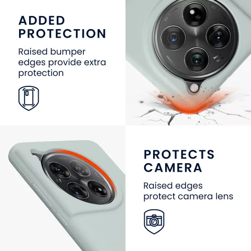 Θήκη Kwmobile για OnePlus 12, ανοιχτό πράσινο, σιλικόνη, KWM000022QC004C