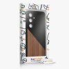 Θήκη Kwmobile για Samsung Galaxy S24, Καφέ/Μαύρο, Ξύλο, KWM000021OQ001C