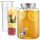 Dozator de bauturi Navaris, 4L, sticla, inox, cu robinet, pentru petreceri, NAV000011FD004C