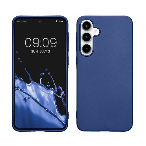 Θήκη Kwmobile για Samsung Galaxy A35, Μπλε, Σιλικόνη, KWM000021PC002C