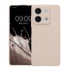 Θήκη Kwmobile για Xiaomi Redmi Note 13, Κρέμα, Σιλικόνη, KWM000020LK002C
