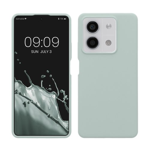 Θήκη Kwmobile για Xiaomi Redmi Note 13, ανοιχτό πράσινο, σιλικόνη, KWM000020LM005C
