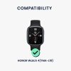 Σετ 4 αντάπτορες βάσης ιμάντα 20mm Kwmobile για Honor Watch 4, Ασημί/Μαύρο, Ατσάλι, KWM000025AZ001C
