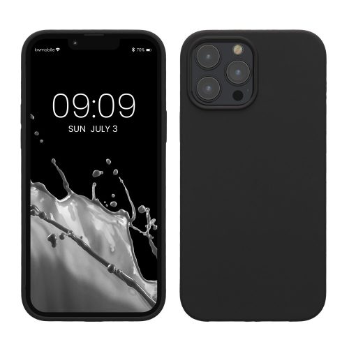 Θήκη Kwmobile για Apple iPhone 13 Pro Max, Μαύρη, Σιλικόνη, KWM000013OY046C