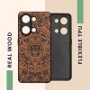 Θήκη Kwmobile για OnePlus Nord 3 5G, Καφέ/Μαύρο, Ξύλο, KWM0000204Y002C