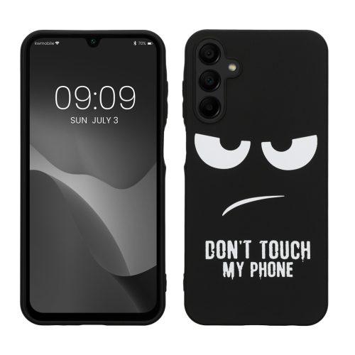 Θήκη Kwmobile για Samsung Galaxy A15 5G, Μαύρη/Λευκή, Σιλικόνη, KWM000021QA001C