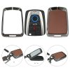 Θήκη κλειδιού αυτοκινήτου Kwmobile για BMW 4 κουμπιά - Smart Key, Καφέ/Γκρι, Ψευδάργυρος, KWM000025BX001C
