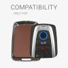 Θήκη κλειδιού αυτοκινήτου Kwmobile για BMW 4 κουμπιά - Smart Key, Καφέ/Γκρι, Ψευδάργυρος, KWM000025BX001C