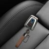 Θήκη κλειδιού αυτοκινήτου Kwmobile για BMW 4 κουμπιά - Smart Key, Καφέ/Γκρι, Ψευδάργυρος, KWM000025BX001C
