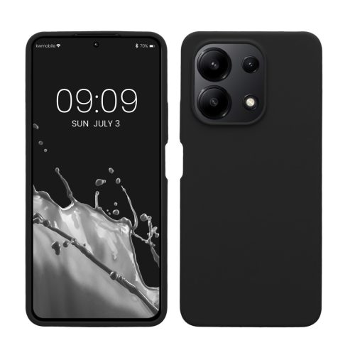 Θήκη Kwmobile για Xiaomi Redmi Note 13, Μαύρη, Σιλικόνη, KWM000020LS001C