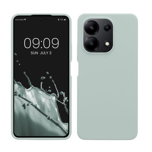Θήκη Kwmobile για Xiaomi Redmi Note 13, Ανοιχτό Πράσινο, Σιλικόνη, KWM000020LS005C