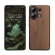 Θήκη Kwmobile για Xiaomi Redmi Note 13, Καφέ, Ξύλο/Σιλικόνη, KWM000020LU001C