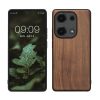 Θήκη Kwmobile για Xiaomi Redmi Note 13 Pro, Καφέ, Ξύλο/Σιλικόνη, KWM000020LV001C