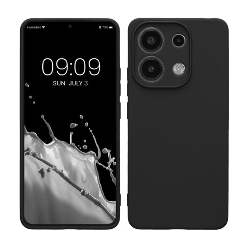 Θήκη Kwmobile για Xiaomi Redmi Note 13, Μαύρη, Σιλικόνη, KWM000020LW001C