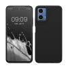 Θήκη Kwmobile για Motorola Moto G34, Μαύρη, Σιλικόνη, KWM000022QS001C