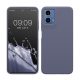 Θήκη Kwmobile για Motorola Moto G34, Γκρι, Σιλικόνη, KWM000022QS004C