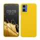 Θήκη Kwmobile για Motorola Moto G34, Κίτρινη, Σιλικόνη, KWM000022QS005C