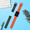 Σετ 2 ιμάντες Kwmobile για Huawei Watch Fit 2, Σκούρο Πράσινο/Πορτοκαλί, Σιλικόνη, KWM000016VU007C