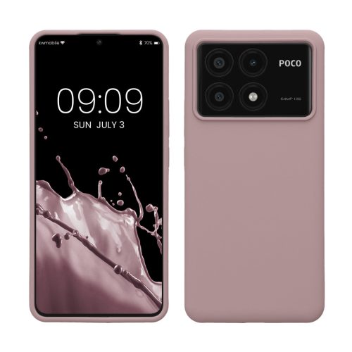 Θήκη Kwmobile για Poco X6 Pro, Μωβ, Σιλικόνη, KWM000020MF001C