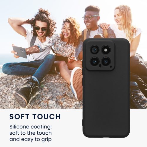 Θήκη Kwmobile για Xiaomi 14, Μαύρη, Σιλικόνη, KWM000020ML001C