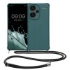 Θήκη Kwmobile με κορδόνι για Xiaomi Redmi Note 13 Pro Plus 5G, Πράσινη, Σιλικόνη, KWM000020ND001C