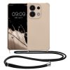 Θήκη Kwmobile με κορδόνι για Xiaomi Redmi Note 13, Κρεμ, Σιλικόνη, KWM000020NE002C