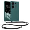 Θήκη Kwmobile με κορδόνι για Xiaomi Redmi Note 13 Pro, πράσινη, σιλικόνη, KWM000020NF001C