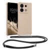 Θήκη Kwmobile με κορδόνι για Xiaomi Redmi Note 13 Pro 5G, Κρεμ, Σιλικόνη, KWM000020NG002C