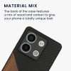 Θήκη Kwmobile για Xiaomi Redmi Note 13, Καφέ/Μαύρο, Ξύλο, KWM000020NH001C