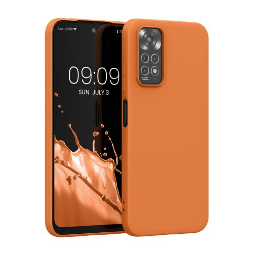 Θήκη Kwmobile για Xiaomi Redmi Note 11/Note 11s, Πορτοκαλί, Σιλικόνη, KWM0000150V055C