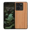 Θήκη Kwmobile για Xiaomi 13T/13T Pro, Καφέ, Ξύλο/Σιλικόνη, KWM000020IQ002C