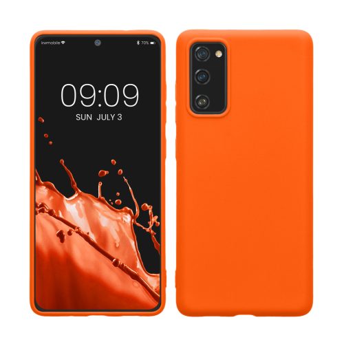 Θήκη Kwmobile για Samsung Galaxy S20 FE, Πορτοκαλί, Σιλικόνη, KWM0000121L061C