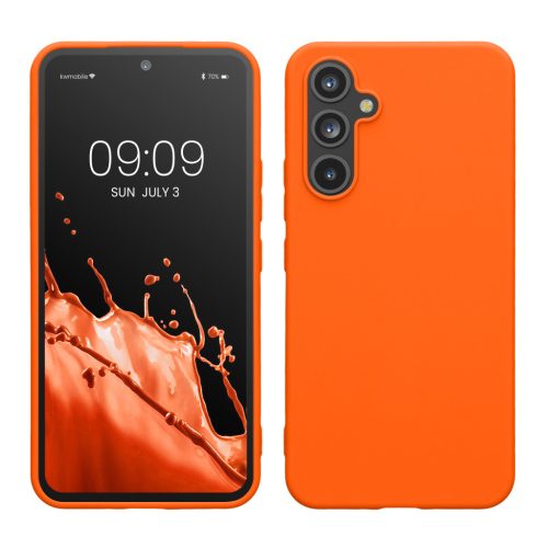 Θήκη Kwmobile για Samsung Galaxy A54 5G, Πορτοκαλί, Σιλικόνη, KWM000018FR031C