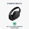 Σετ 2 μαξιλαριών αυτιού Kwmobile για JBL Tune T760NC/Tune T750BTNC/Tune T710BT, Λευκό, Οικολογικό δέρμα, KWM000018ER003C