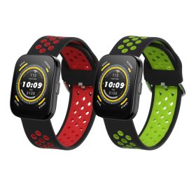   Σετ 2 ιμάντες Kwmobile για Amazfit Bip 5/GTR 4, Πολύχρωμο, Σιλικόνη, KWM000024YU003C
