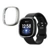 Σετ 2 θηκών Kwmobile για Fitbit Versa 3/Sense, Μαύρο/Ασημί, Πλαστικό, KWM000024ZI002C