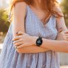 Σετ 2 θηκών Kwmobile για Fitbit Versa 3/Sense, Μαύρο/Ασημί, Πλαστικό, KWM000024ZI002C