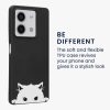 Θήκη Kwmobile για Xiaomi Redmi Note 13, Μαύρη/Λευκή, Σιλικόνη, KWM000020NQ002C