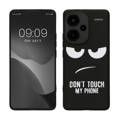 Θήκη Kwmobile για Xiaomi Redmi Note 13 Pro Plus 5G, Μαύρη/Λευκή, Σιλικόνη, KWM000020NR001C