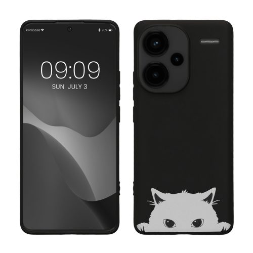 Θήκη Kwmobile για Xiaomi Redmi Note 13 Pro Plus 5G, Μαύρη/Λευκή, Σιλικόνη, KWM000020NR002C