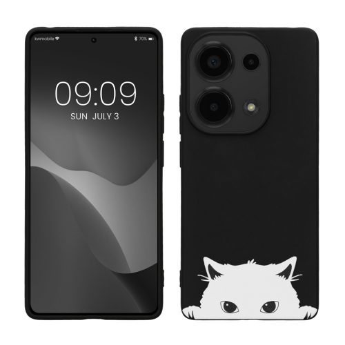 Θήκη Kwmobile για Xiaomi Redmi Note 13 Pro, Μαύρη/Λευκή, Σιλικόνη, KWM000020NT002C