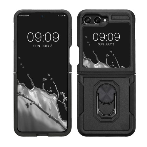 Θήκη Kwmobile για Samsung Galaxy Z Flip5, Μαύρη, Πολυανθρακικό, KWM000021QK001C