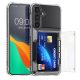 Θήκη Kwmobile με θήκη κάρτας για Samsung Galaxy S24 Plus, διαφανής, πλαστική, KWM000021QQ001C