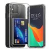Θήκη Kwmobile με υποδοχή κάρτας για Apple iPhone 11, Διαφανής, Πολυανθρακικό, KWM000022RB001C