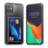 Θήκη Kwmobile με υποδοχή κάρτας για Apple iPhone 11, Διαφανής, Πολυανθρακικό, KWM000022RB001C