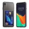 Θήκη Kwmobile με υποδοχή κάρτας για Apple iPhone XR, Διαφανής, Πολυανθρακικό, KWM000022RF001C