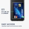 Θήκη Kwmobile με υποδοχή κάρτας για Apple iPhone XR, Διαφανής, Πολυανθρακικό, KWM000022RF001C