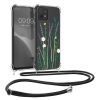 Θήκη Kwmobile με κορδόνι για Motorola Moto G84, Πολύχρωμη, Σιλικόνη, KWM000022RO002C